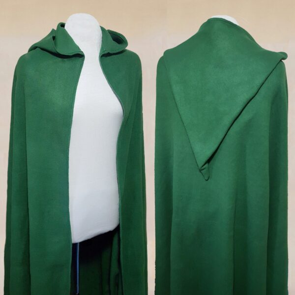 Fleece Hooded Half-Circle Cloak, Adult Sizes - Image 2