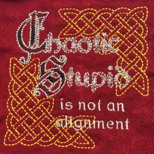 Chaotic Stupid design up close