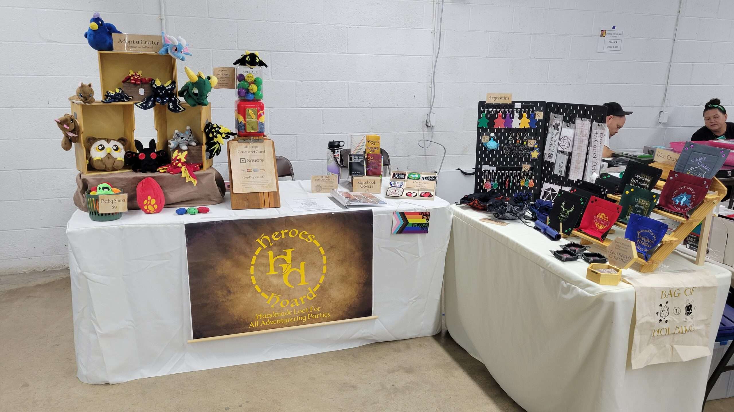 Setup for RisuCon in Maryland, 2025